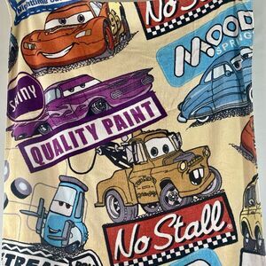 Disney Store Pixar Cars Lightning McQueen Tow Mater Cotton Beach Towel 34” X 64”